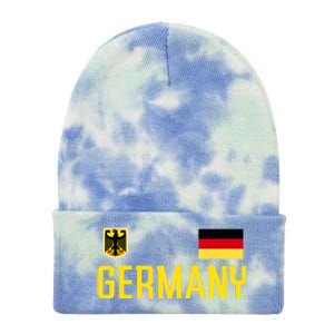 Germany Flag Deutschland Football Soccer Fan Tie Dye 12in Knit Beanie