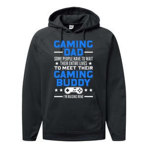 Gamer Fathers Day Gift Video Games Gaming Dad Gaming Performance Fleece Hoodie