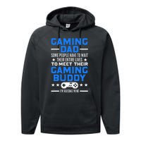 Gamer Fathers Day Gift Video Games Gaming Dad Gaming Performance Fleece Hoodie