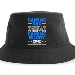 Gamer Fathers Day Gift Video Games Gaming Dad Gaming Sustainable Bucket Hat