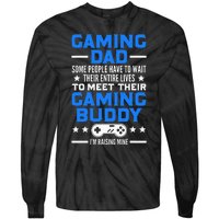 Gamer Fathers Day Gift Video Games Gaming Dad Gaming Tie-Dye Long Sleeve Shirt