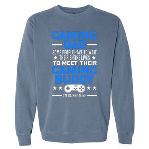 Gamer Fathers Day Gift Video Games Gaming Dad Gaming Garment-Dyed Sweatshirt