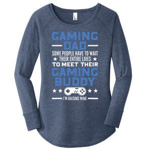 Gamer Fathers Day Gift Video Games Gaming Dad Gaming Women's Perfect Tri Tunic Long Sleeve Shirt