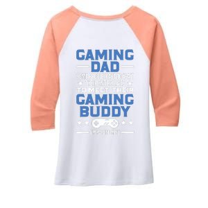 Gamer Fathers Day Gift Video Games Gaming Dad Gaming Women's Tri-Blend 3/4-Sleeve Raglan Shirt