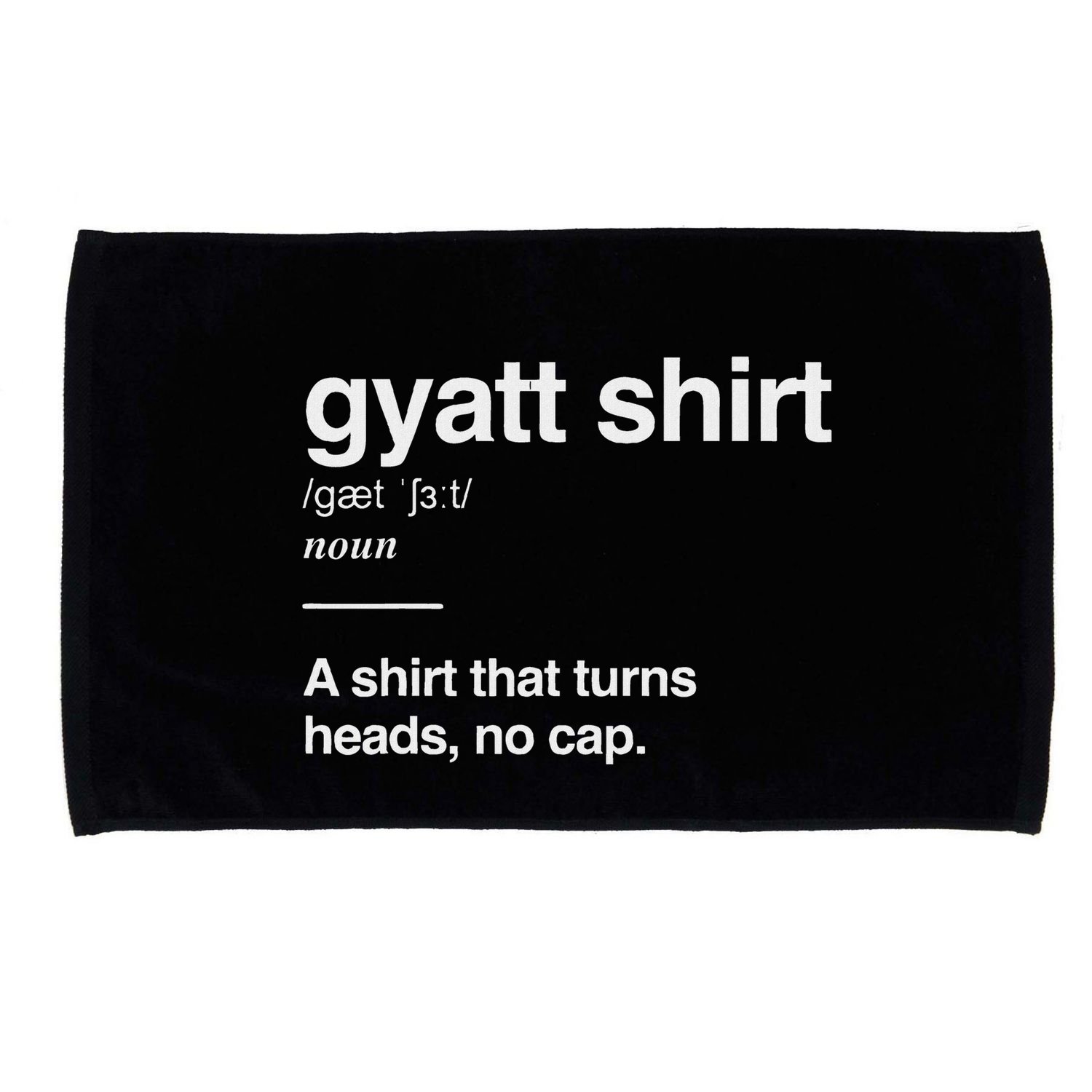 Gyatt Funny Definition Viral Meme Gen Alpha Slang Gyatt Microfiber Hand Towel