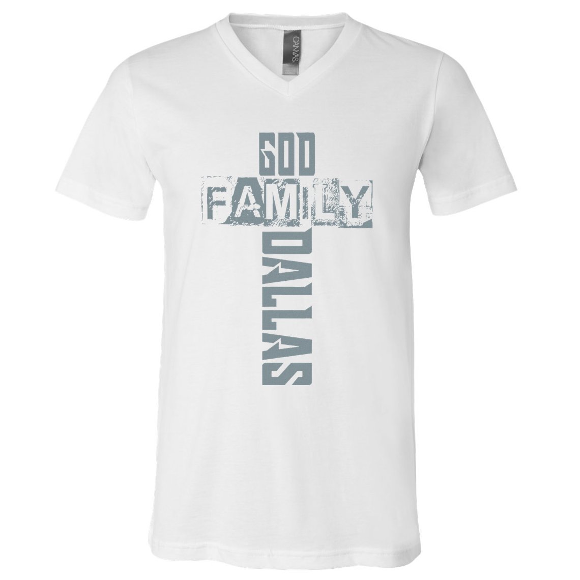 God Family Dallas Dallas Texas Lovers V-Neck T-Shirt