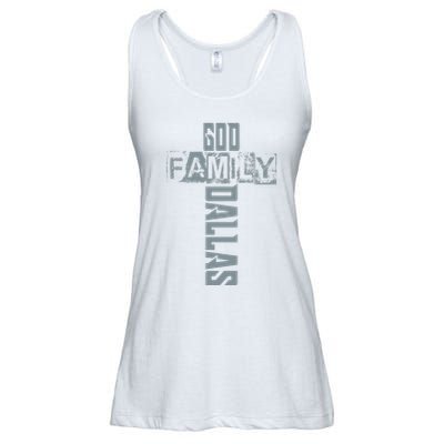 God Family Dallas Dallas Texas Lovers Ladies Essential Flowy Tank