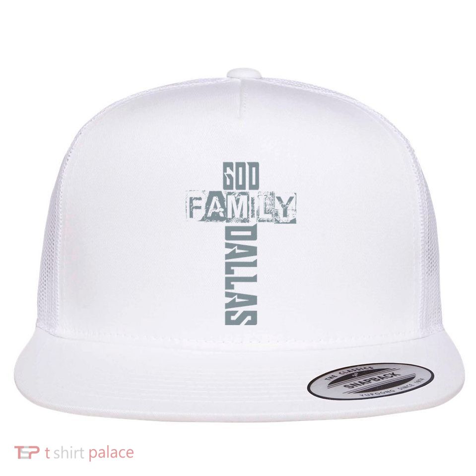 God Family Dallas Dallas Texas Lovers Flatbill Hat