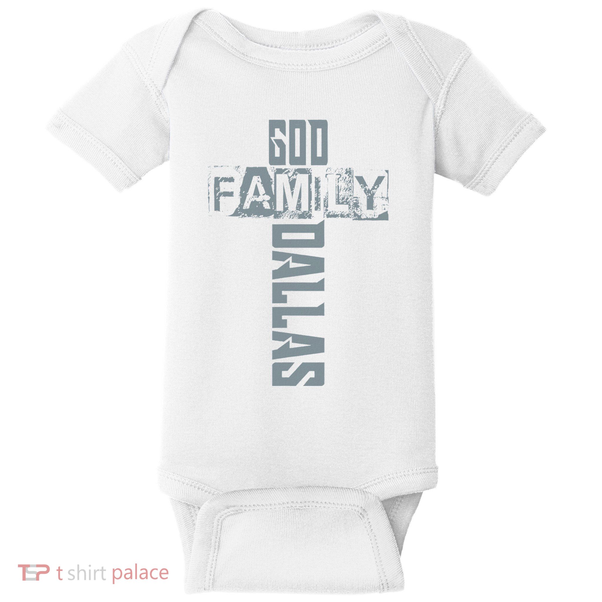 God Family Dallas Dallas Texas Lovers Baby Bodysuit