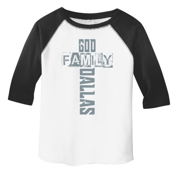 God Family Dallas Dallas Texas Lovers Toddler Fine Jersey T-Shirt
