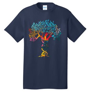 Genealogist Family DNA Lineage Researcher Genealogy Tree Tall T-Shirt