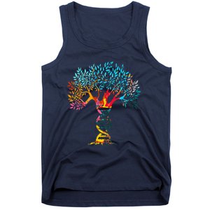 Genealogist Family DNA Lineage Researcher Genealogy Tree Tank Top