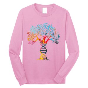 Genealogist Family DNA Lineage Researcher Genealogy Tree Long Sleeve Shirt