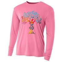 Genealogist Family DNA Lineage Researcher Genealogy Tree Cooling Performance Long Sleeve Crew