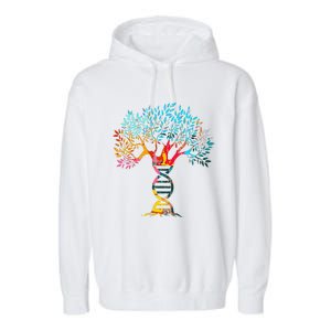 Genealogist Family DNA Lineage Researcher Genealogy Tree Garment-Dyed Fleece Hoodie