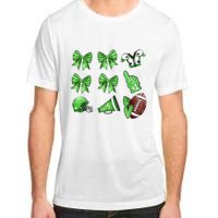 Green Football Design Touchdown Season Coquette Football Adult ChromaSoft Performance T-Shirt