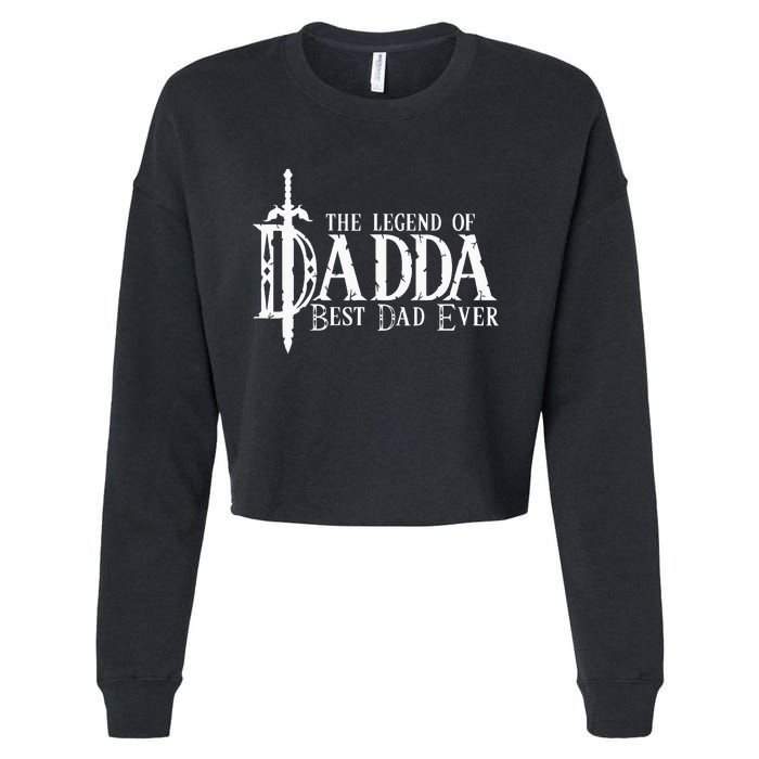 Gamer FatherS Day Dad Cropped Pullover Crew