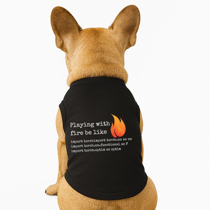 Gift For Deep Learning With Pytorch And Python Programmers Funny Gift Doggie Tank