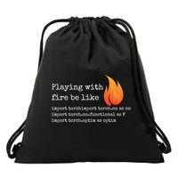 Gift For Deep Learning With Pytorch And Python Programmers Funny Gift Drawstring Bag