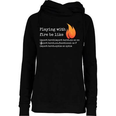 Gift For Deep Learning With Pytorch And Python Programmers Funny Gift Womens Funnel Neck Pullover Hood