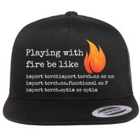 Gift For Deep Learning With Pytorch And Python Programmers Funny Gift Flatbill Hat