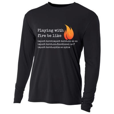 Gift For Deep Learning With Pytorch And Python Programmers Funny Gift Cooling Performance Long Sleeve Crew