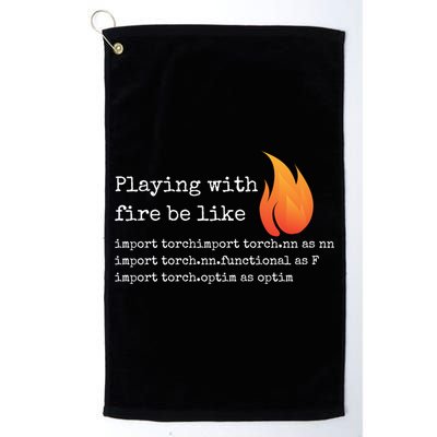 Gift For Deep Learning With Pytorch And Python Programmers Funny Gift Golf Towel