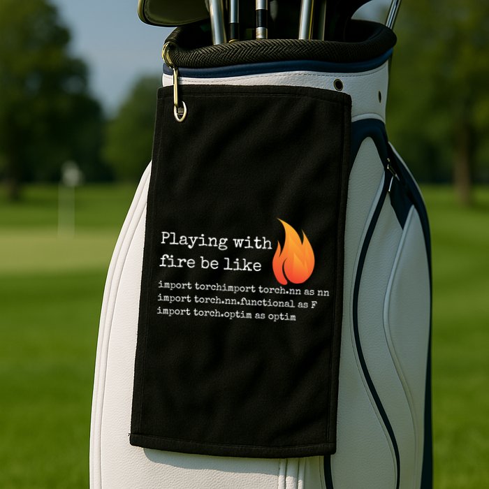 Gift For Deep Learning With Pytorch And Python Programmers Funny Gift Golf Towel