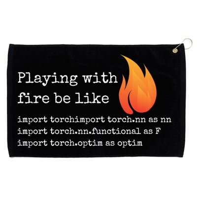 Gift For Deep Learning With Pytorch And Python Programmers Funny Gift Grommeted Golf Towel