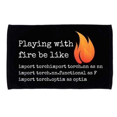 Gift For Deep Learning With Pytorch And Python Programmers Funny Gift Microfiber Hand Towel