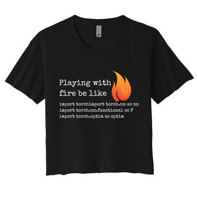 Gift For Deep Learning With Pytorch And Python Programmers Funny Gift Crop Top