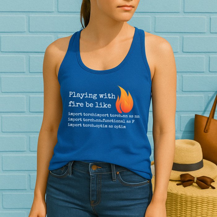 Gift For Deep Learning With Pytorch And Python Programmers Funny Gift Womens Tank Top