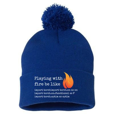 Gift For Deep Learning With Pytorch And Python Programmers Funny Gift Pom Pom 12in Knit Beanie