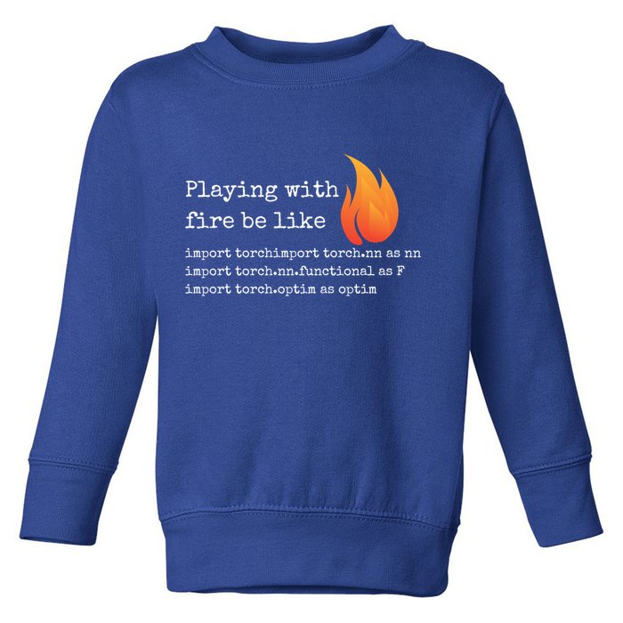 Gift For Deep Learning With Pytorch And Python Programmers Funny Gift Toddler Sweatshirt