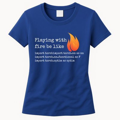 Gift For Deep Learning With Pytorch And Python Programmers Funny Gift Womens T-Shirt