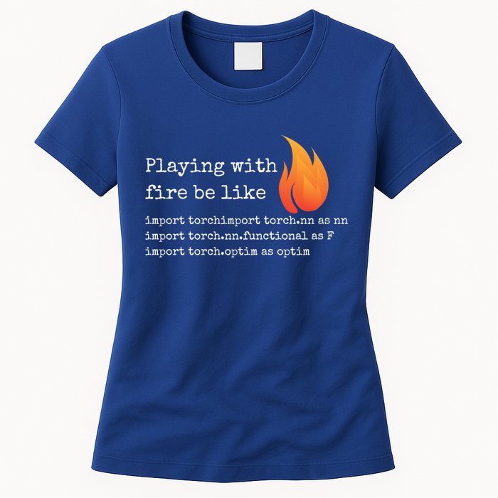 Gift For Deep Learning With Pytorch And Python Programmers Funny Gift Womens T-Shirt