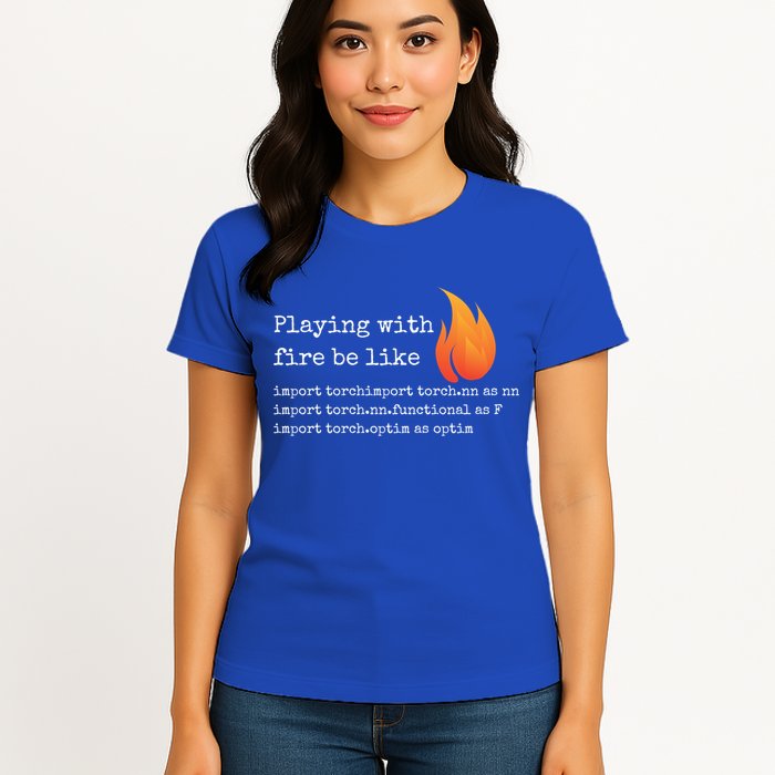 Gift For Deep Learning With Pytorch And Python Programmers Funny Gift Womens T-Shirt