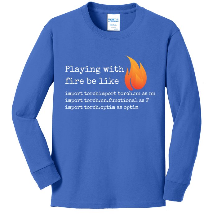 Gift For Deep Learning With Pytorch And Python Programmers Funny Gift Kids Long Sleeve Shirt