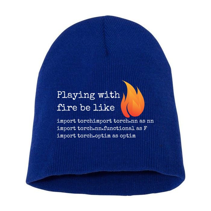 Gift For Deep Learning With Pytorch And Python Programmers Funny Gift Short Acrylic Beanie