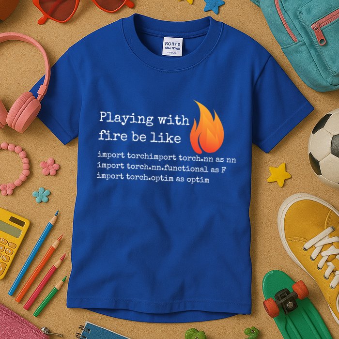 Gift For Deep Learning With Pytorch And Python Programmers Funny Gift Kids T-Shirt