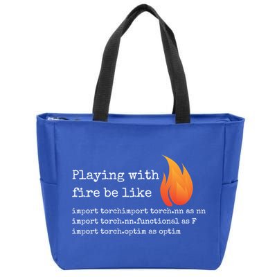 Gift For Deep Learning With Pytorch And Python Programmers Funny Gift Zip Tote Bag