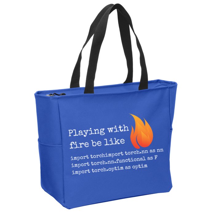 Gift For Deep Learning With Pytorch And Python Programmers Funny Gift Zip Tote Bag