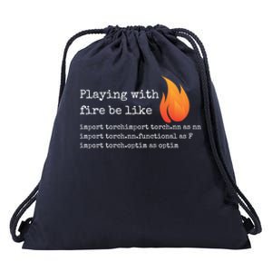 Gift For Deep Learning With Pytorch And Python Programmers Funny Gift Drawstring Bag