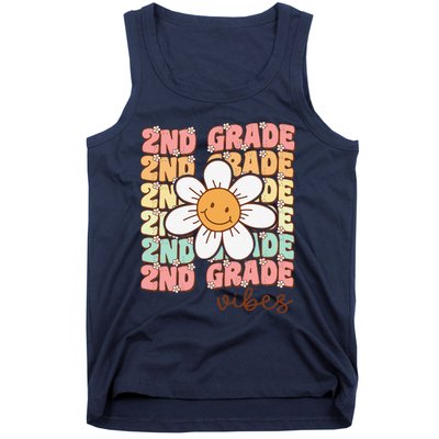 Groovy First Day Of School 2nd Grade Vibes Back To School Tank Top