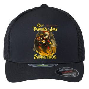 Guy Fawkes Day Bonfire Night 5th November Gunpowder Plot Flexfit Unipanel Trucker Cap