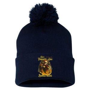 Guy Fawkes Day Bonfire Night 5th November Gunpowder Plot Pom Pom 12in Knit Beanie