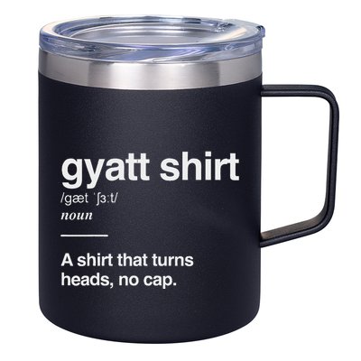 Gyatt Funny Definition Viral Meme 12oz Stainless Steel Coffee Mug