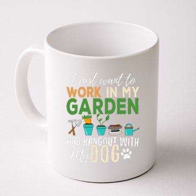 Gardening Funny Dog Lover Gardener Garden Pet Gift Plants Coffee Mug