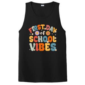 Groovy First Day Of School Vibes Teachers Students Kids PosiCharge Competitor Tank