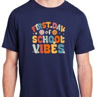 Groovy First Day Of School Vibes Teachers Students Kids Adult ChromaSoft Performance T-Shirt